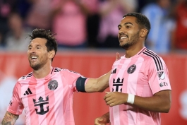 یانیک برایت و لیونل مسی در اینترمیامی آمریکا