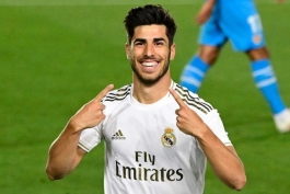 اولین گل مارکو آسنسیو در اولین بازی خود برای رئال مادرید