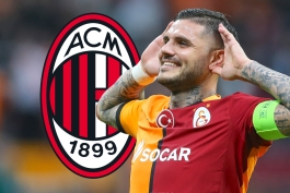 خوشحالی بعد گل مائورو ایکاردی مهاجم آرژنتینی گالاتاسارای