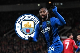 آنتوان سمنیو وینگر غنایی بورنموث پس از گلزنی به منچستریونایتد 2025