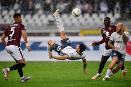 قیچی برگردان مهدی طارمی در بازی تورینو اینتر