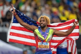 نوا لایلز - آمریکا - دو و میدانی قهرمانی جهان ۲۰۲۵ - توکیو، ژاپن