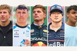 آروید لیندبلاد - یوکی سونودا - مکس فرستاپن - آیزاک هجار - لیام لاسون