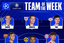 تیم منتخب هفته سوم لیگ قهرمانان اروپا - لنارت کارل، فرمین لوپز، فلیکس انمچا