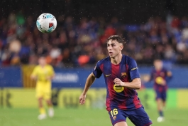 فرمین لوپز - هافبک اسپانیایی بارسلونا در دیدار با ختافه - فصل 26-2025