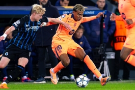 لامین یامال - بازی بارسلونا و بروخه در لیگ قهرمانان اروپا 