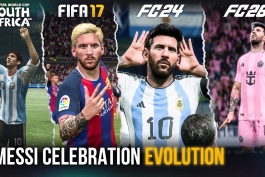 شادی گل‌های لیونل مسی از FIFA 10 تا FC 26