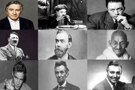 گاندی، کلارک گیبل و رابرت دنیرو - چهره‌های مشهور