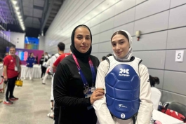 مبینا نعمت زاده- مهروز ساعی- تکواندو