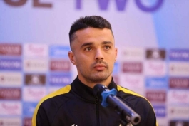 امید نورافکن- نشست خبری سپاهان در آسیا