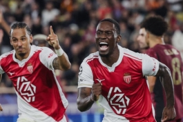 گلزنی بالوگون در بازی موناکو - گالاتاسارای در لیگ قهرمانان اروپا