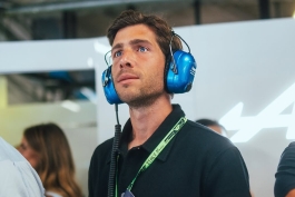 سرجی روبرتو - هافبک اسپانیایی کومو در گاراژ آلپین در گرندپری ایتالیا