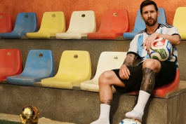 لیونل مسی و توپ جام جهانی 2026 - ستاره تیم ملی آرژانتین