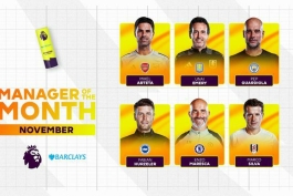 نامزدهای بهترین سرمربی ماه نوامبر 2025 لیگ برتر انگلیس