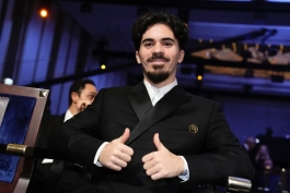 ویتینیا - هافبک پرتغالی پاری سن ژرمن در مراسم گلوب ساکر