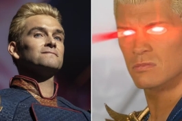 کودی رودز، ستاره کشتی کج و قهرمان WWE در کنار هوم لندر، کاراکتر سریال پسران