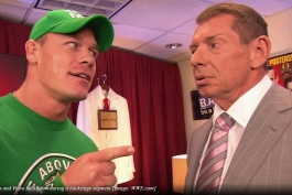 جان سینا و وینس مکمن، ستارگان کشتی کج WWE