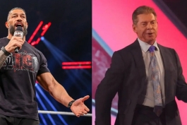 رومن رینز؛ ستاره کشتی کج و wwe در کنار وینس مک ماهون، مالک سابق WWE