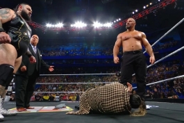 سث رالینز، بران بریکر، برانسون رید و پال هیمن در شوی کشتی کج راو WWE