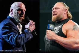 تریپل اچ و براک لزنر، ستارگان کشتی کج و WWE