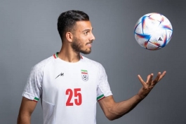 عکس از ابوالفضل جلالی مدافع تیم ملی ایران
