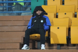 عکس از علیرضا کوشکی وینگر سکونشین استقلال در بازی با الوصل