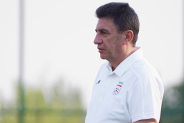 عکس از امیر قلعه نویی سرمربی تیم ملی ایران در کافا ۲۰۲۵