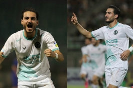 عکس از کسری طاهری مهاجم پیکان و تیم ملی امید 