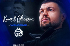 عکس از کمیل قاسمی سرمربی تیم کشتی استقلال جویبار