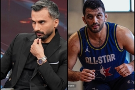 عکس از حسن یزدانی و محمدحسین میثاقی فوتبال برتر