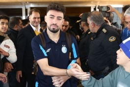 عکس از مونیر الحدادی پیش از بازی با پرسپولیس