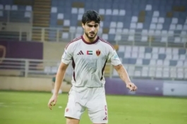 عکس از رضا غندی پور مهاجم ایرانی الوحده 