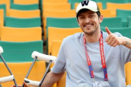 عکس از سردار آزمون مهاجم ایرانی مصدوم شباب الاهلی 