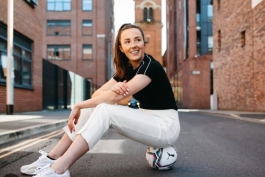 کارولینا ویر فوتبالیست اسکاتلندی در زمین - رئال مادرید