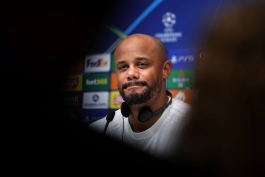 ونسان کمپانی سرمربی بلژیکی در کنفرانس خبری - بایرن مونیخ