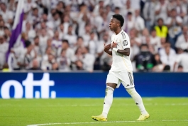 وینیسیوس جونیور وینگر برزیلی در زمین - رئال مادرید