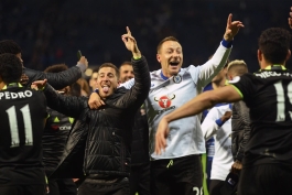 جان تری و ادن هازارد در جشن قهرمانی چلسی 