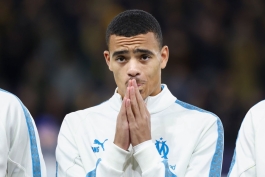 میسون گرینوود، مهاجم انگلیسی المپیک مارسی پیش از تقابل با موناکو در لیگ یک فرانسه