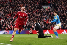 فلوریان ویرتس، هافبک آلمانی لیورپول در جریان دیدار با وولورهمپتون