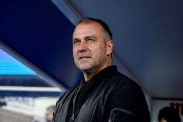 هانسی فلیک در دیدار بارسلونا و مایورکا در هفته اول لالیگا 