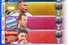 شانس های قهرمانی لیگ قهرمانان اروپا از نگاه اوپتا - رئال مادرید - بایرن مونیخ - آرسنال