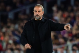 هانسی فلیک در بازی بارسلونا و اوساسونا