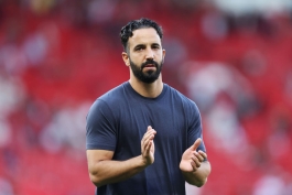 روبن آموریم در بازی منچستریونایتد 