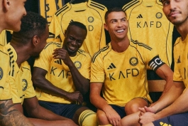 کریستیانو رونالدو در رونمایی از پیراهن اول النصر عربستان