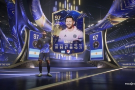 کارت بازی لیونل مسی در بازی EA FC 26