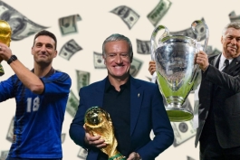 کارلو آنچلوتی، سرمربی برزیل - دیدیه دشان، سرمربی فرانسه - لیونل اسکالونی، سرمربی آرژانتین