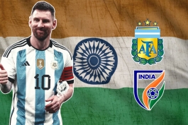 لیونل مسی با پیراهن تیم ملی آرژانتین 
