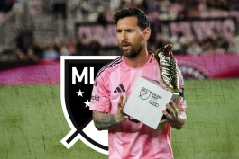 دریافت کفش طلای MLS توسط لیونل مسی