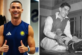 کریستیانو رونالدو، مهاجم پرتغالی النصر - رونی روک، مهاجم سابق آرسنال