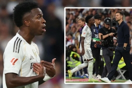 اعتراض وینیسیوس به تعویض شدن در الکلاسیکو 